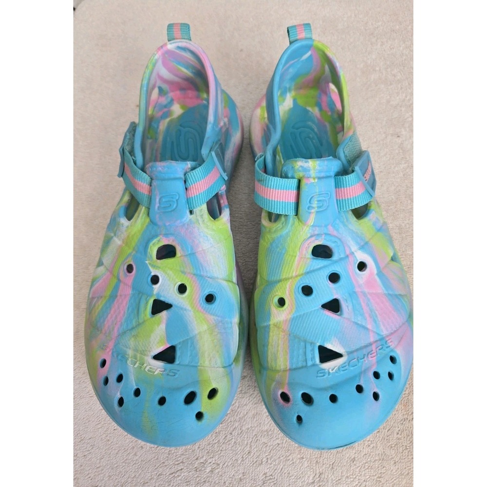 Skechers Women's Tie Dye Sandals Shoes Sizes 5